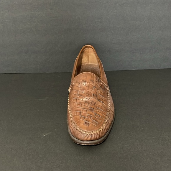 ALFANI LEATHER BASKET WEAVE LOAFERS SIZE 10.5 - Picture 4 of 16